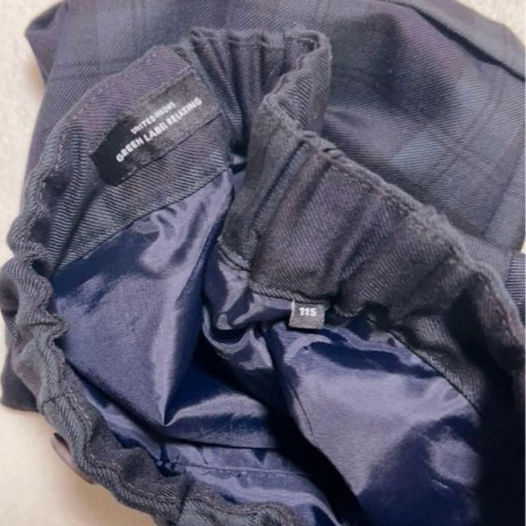 グリーンレーベルリラクシング　フォーマルセット　115cm チェック　スーツ