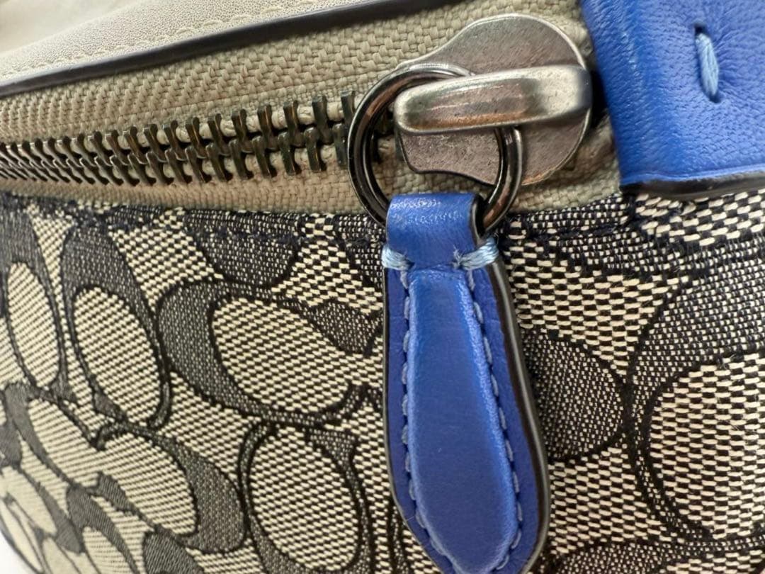 COACH コーチ リーグベルトバッグ ジャガード シグネチャー