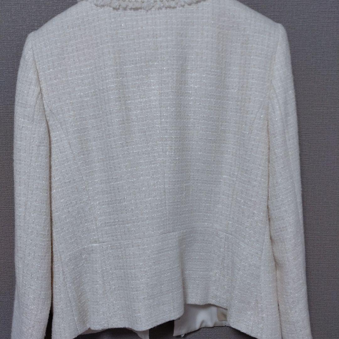 【りよ】UNTITLED　ノーカラーツイードジャケット42