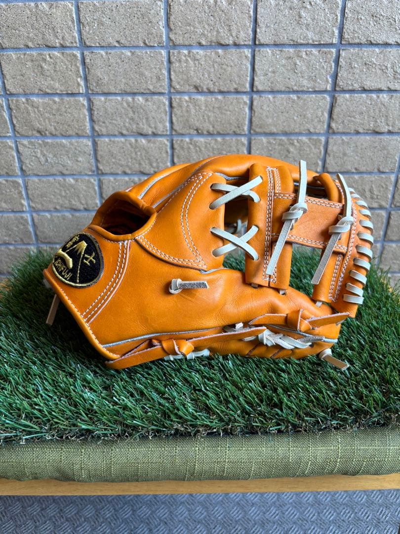 【週末値下げ】一富士　硬式グローブ オレンジ