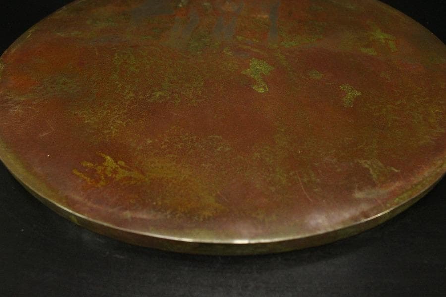 中国美術 幾何学模様 古鏡 φ22.3cm(HA499)