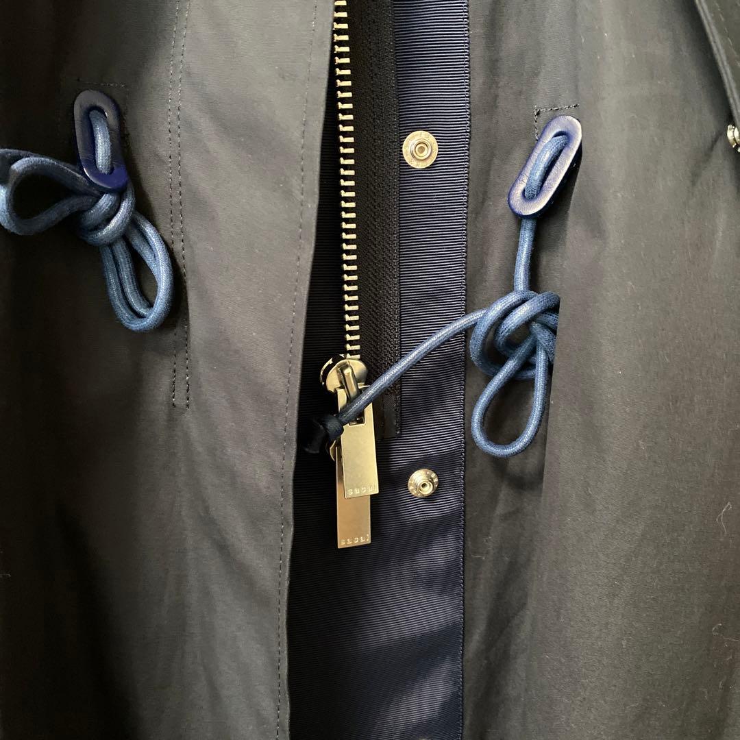 Sacai ネイビー　モッズ　コート