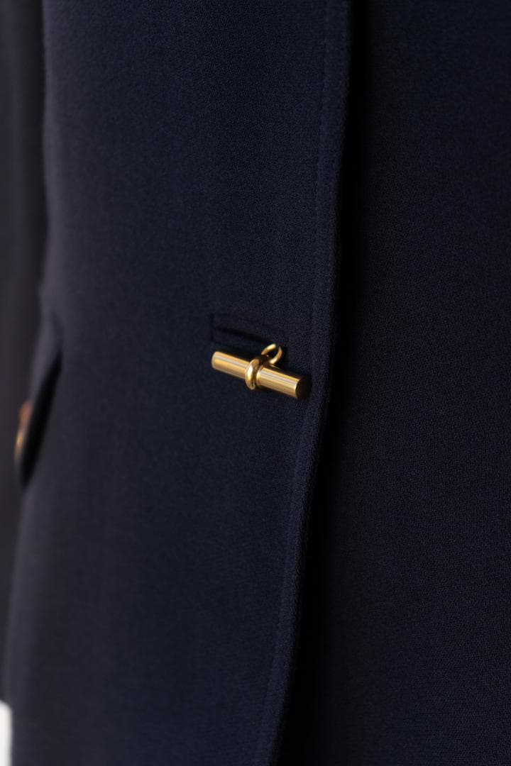 HERMES エルメス ノーカラー ジャケット