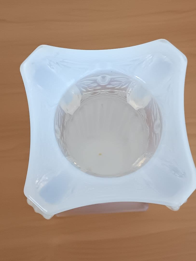 オパールセント カメイクリスタル フラワーベース 花瓶 オパリン