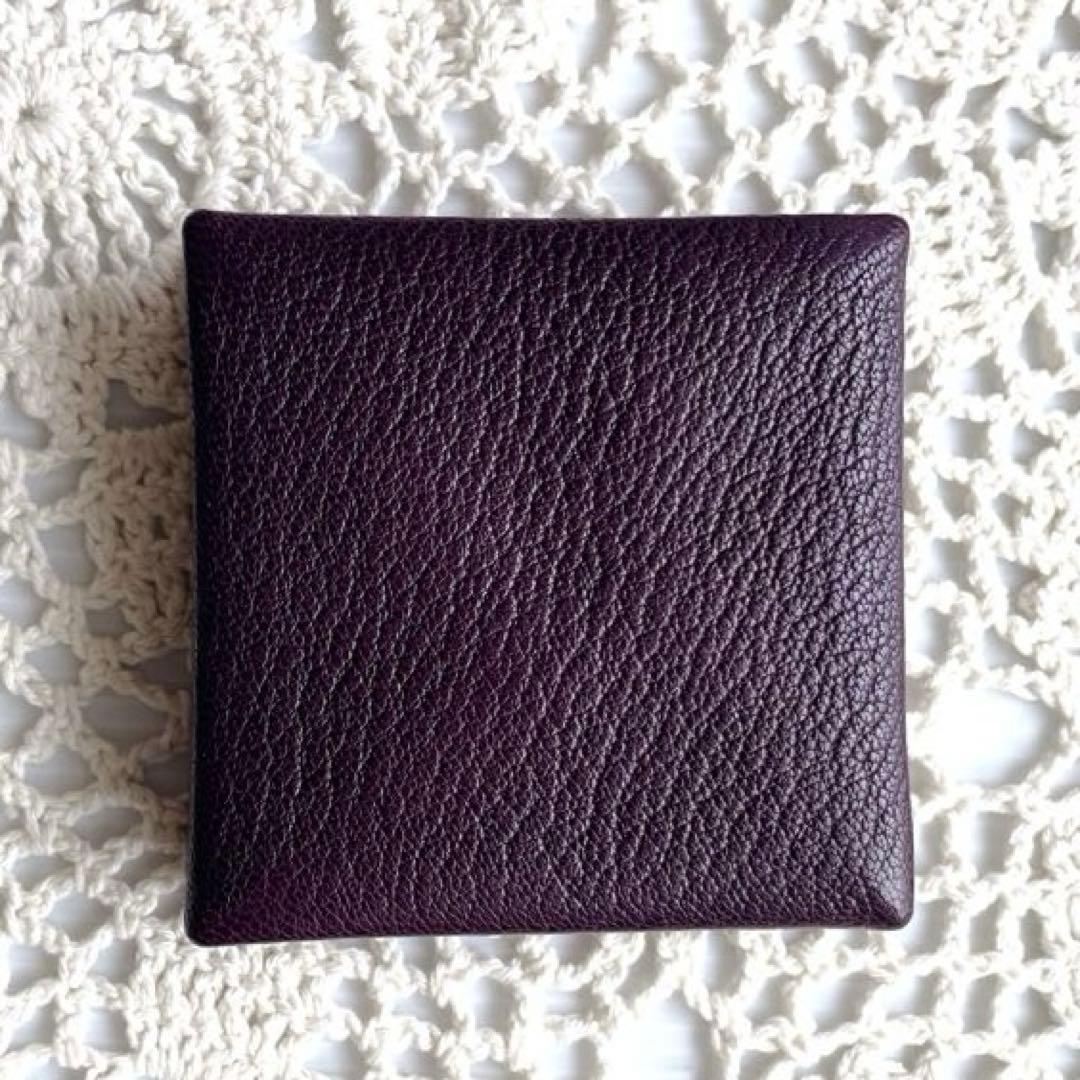 極美品　HERMES エルメス　ズールー　ケース　折り畳み式　パープル系