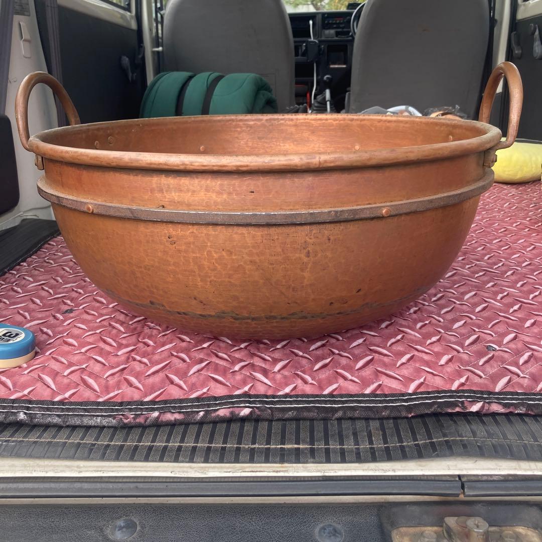 銅製 両手鍋 直径約50cm 高さ約20cm