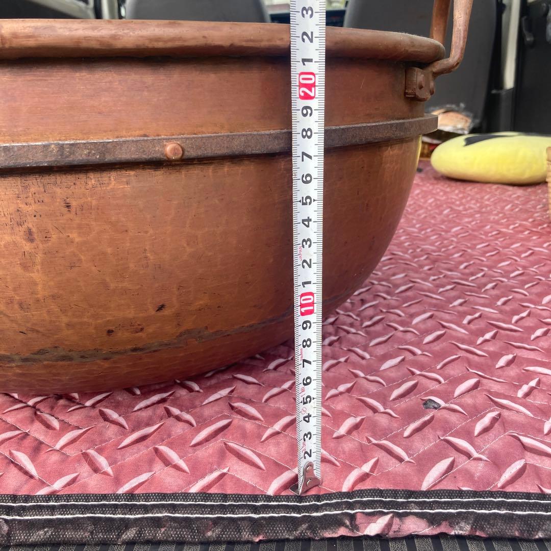 銅製 両手鍋 直径約50cm 高さ約20cm
