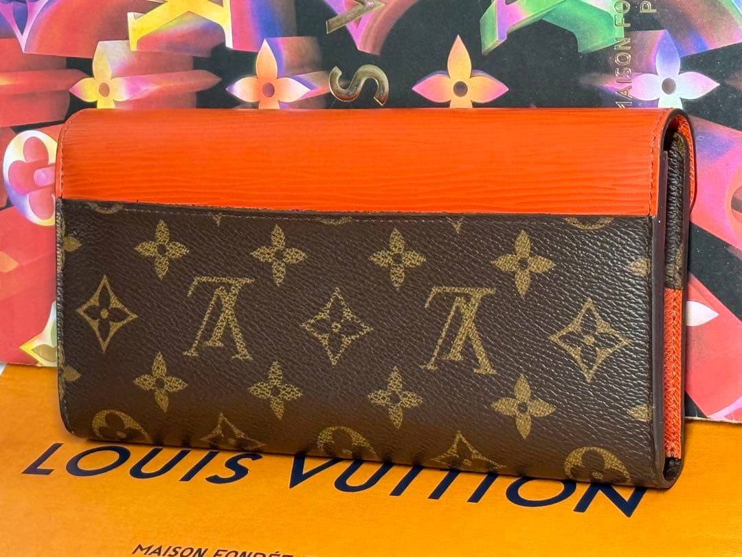良品！ルイヴィトン　ポルトフォイユ・マリールーロン　長財布　エピ&モノグラム
