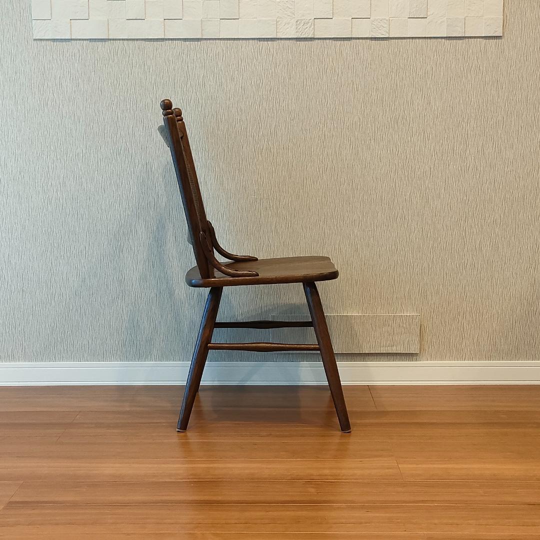ヴィンテージ　Shin-Leeシンリー　ラタンバック　ダイニングチェア②