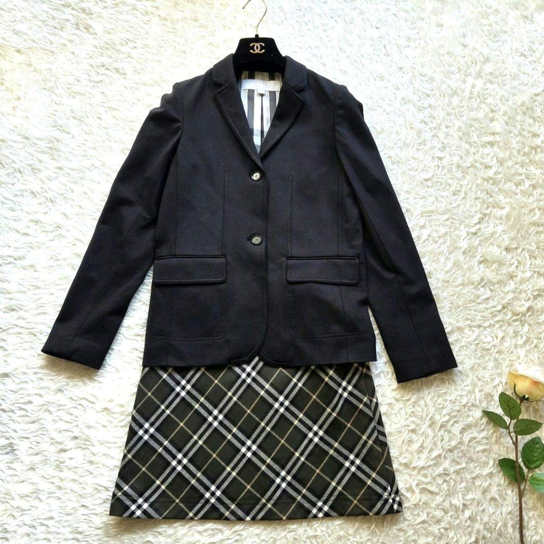 user_fdedc5b2様美品✨バーバリ－　黒ジャケット　ノバチェック160