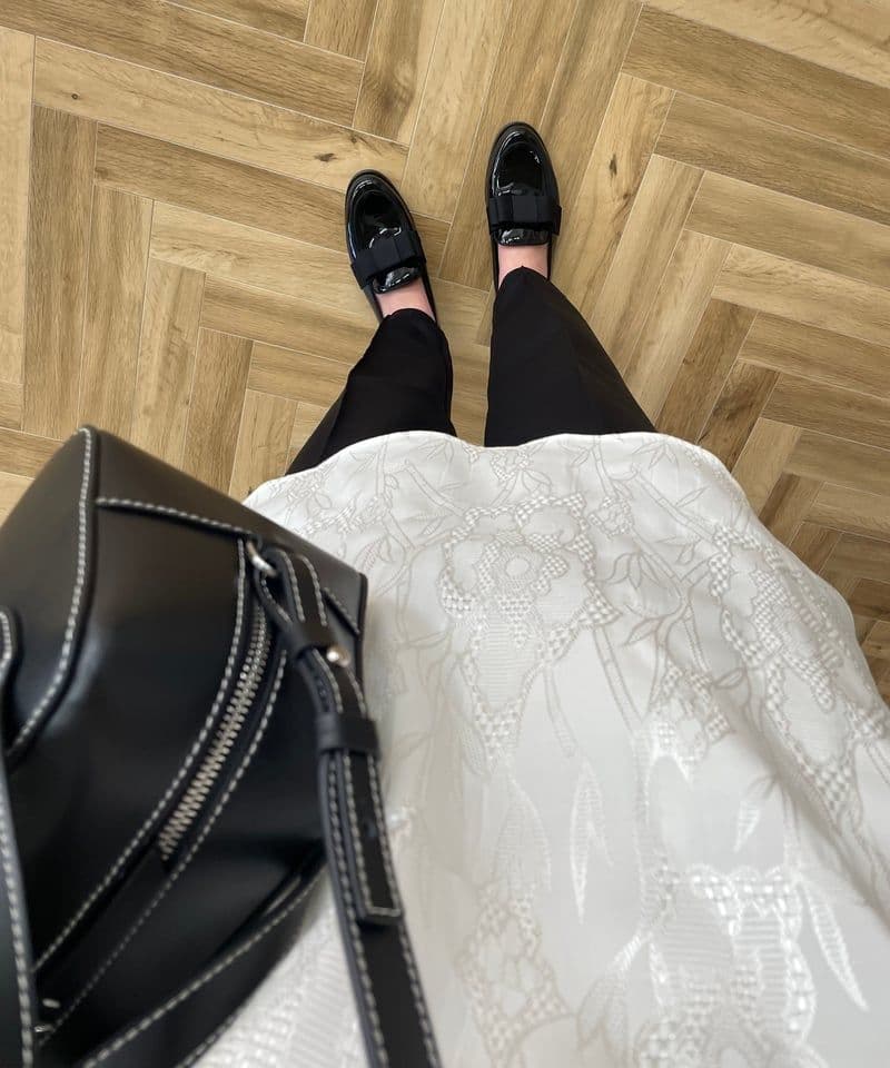 OHGA オーガ　リボンローファー 23センチ