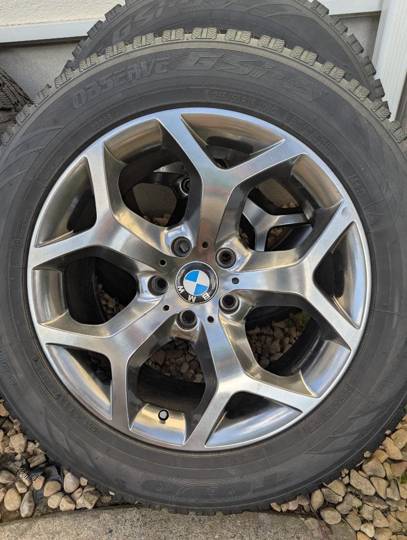 BMW X5 18インチ スタッドレスタイヤ ホイールセット 1/2まで出品