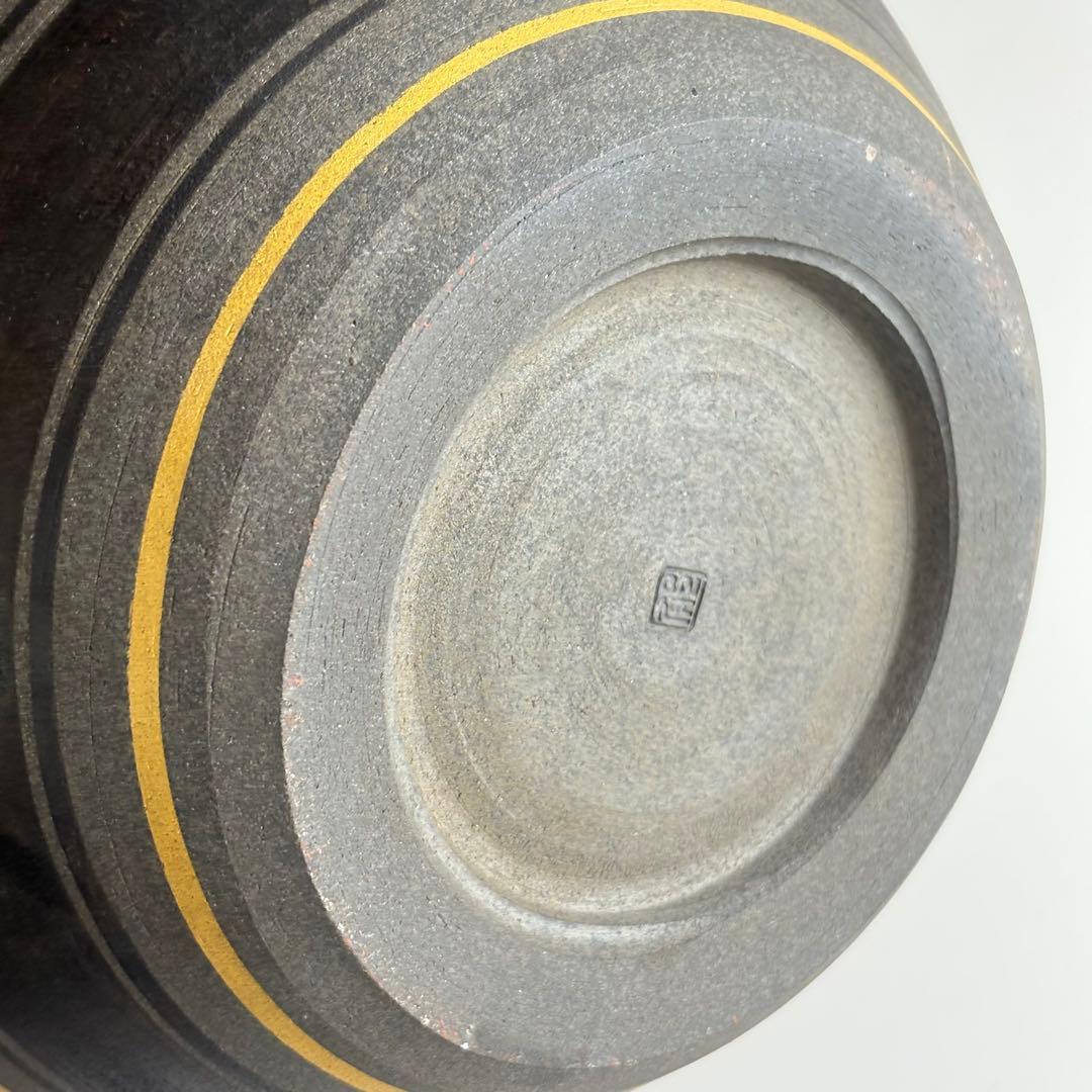 花瓶 金彩 在銘 郁 壺 花入 花器 飾壺 華道具