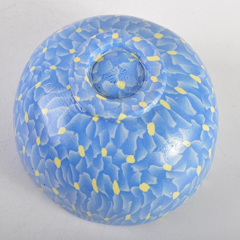 茶道具　瀬戸焼 更紗窯　長江哲男作　練上茶碗　共箱　V　6280