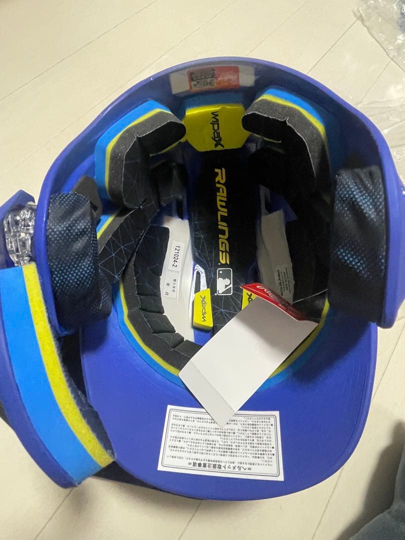 オ*ー様 Rawlings バッター用ヘルメット 青 MA07S-JPNHB-R