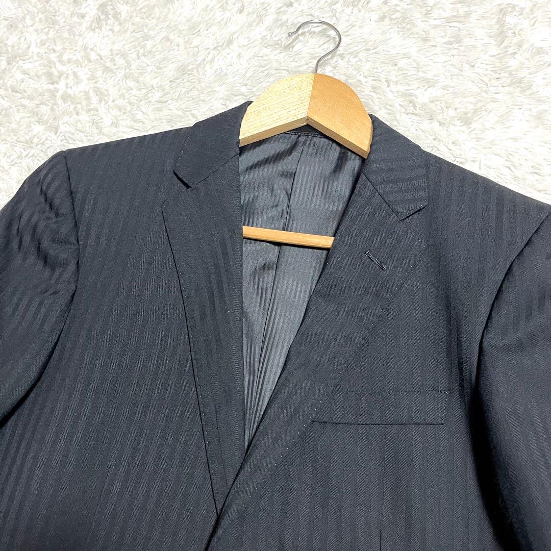 ✨未使用級✨ヒロミチナカノ 3ピーススーツ ビジネススーツ ストライプ シルク混