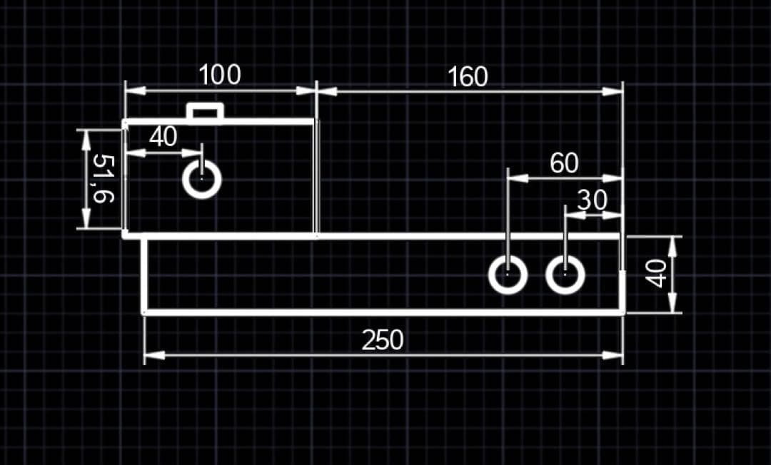 塗装品ソレックス40mm用ヒッチメンバー50mmと2インチ変換アダプター