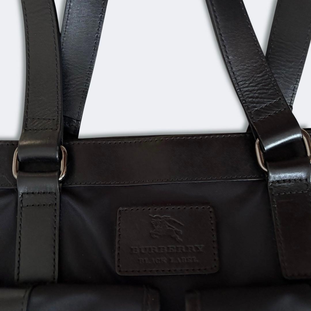 美品 バーバリーブラックレーベル ナイロン トートバッグ 肩掛け