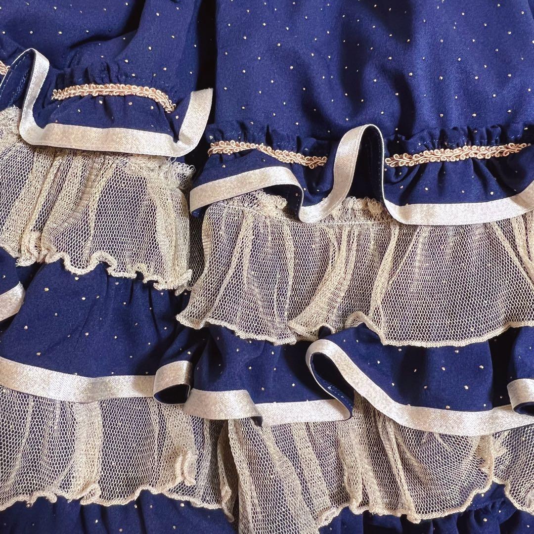 【最終お値下げ】美品　BABY, Twinkle girl ジャンスカ ネイビー