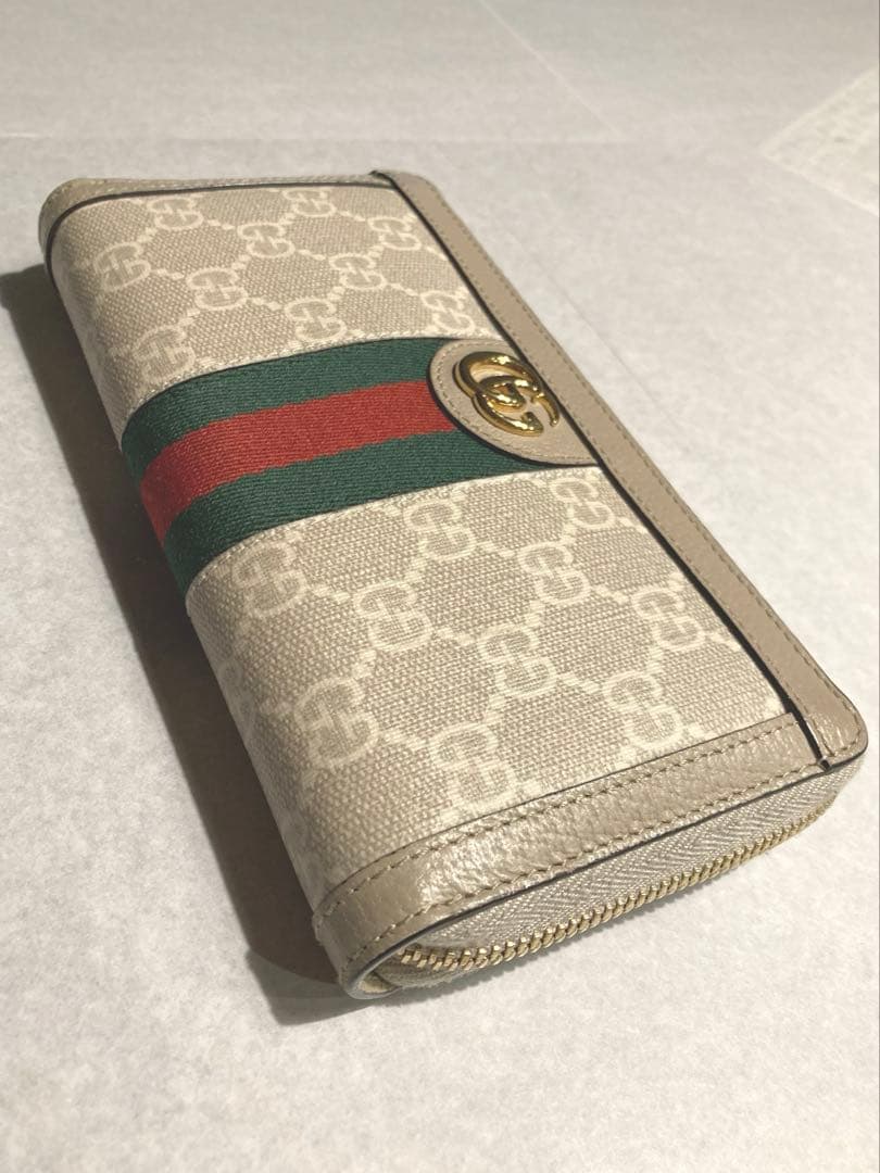 ⭐︎HaRu⭐︎ GUCCI GGパターン 長財布 ベージュ