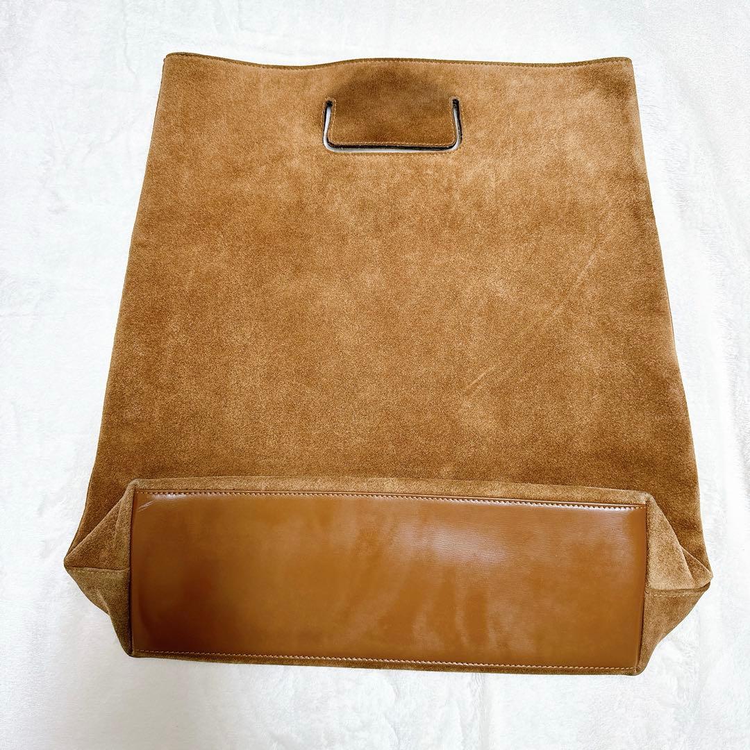 オールドグッチGUCCIヴィンテージスウェードクラッチバッグ茶色ブラウンカバン