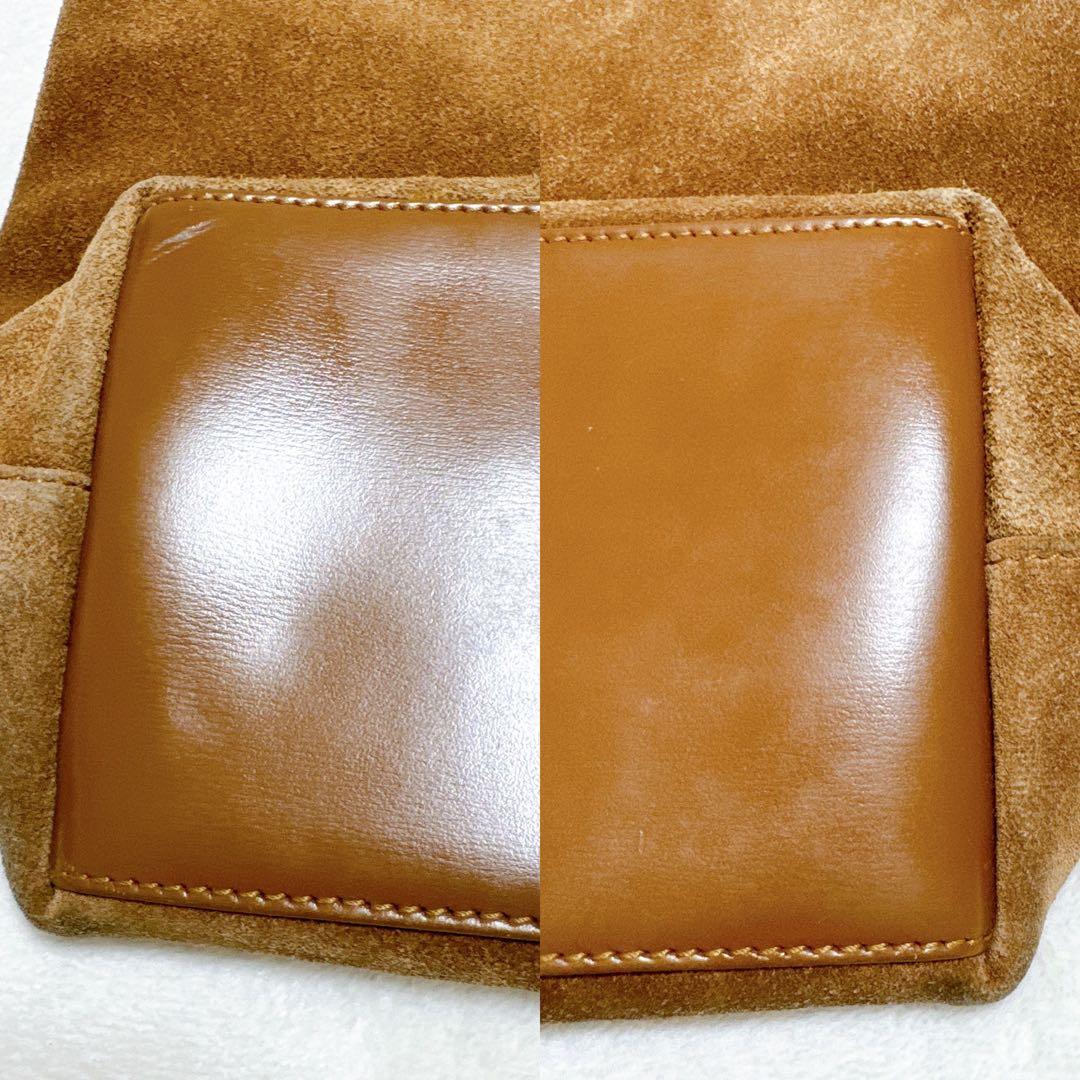 オールドグッチGUCCIヴィンテージスウェードクラッチバッグ茶色ブラウンカバン