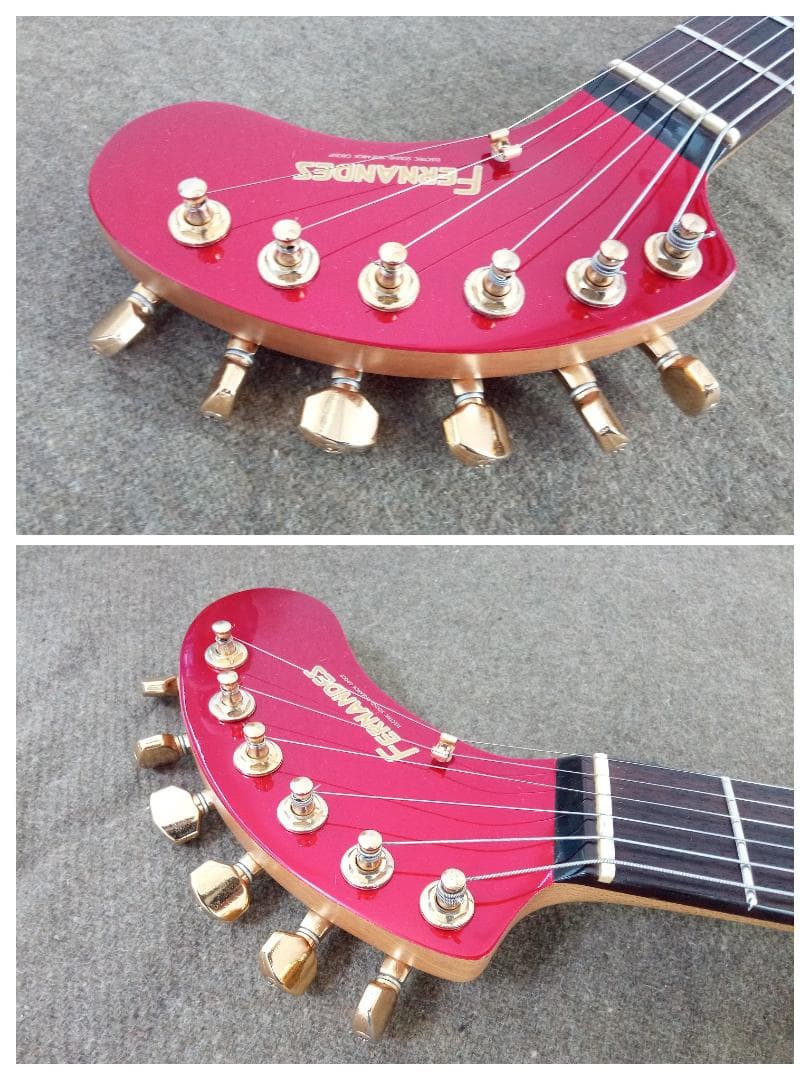 フェルナンデス ZO-3ギター レッド×ゴールドパーツ