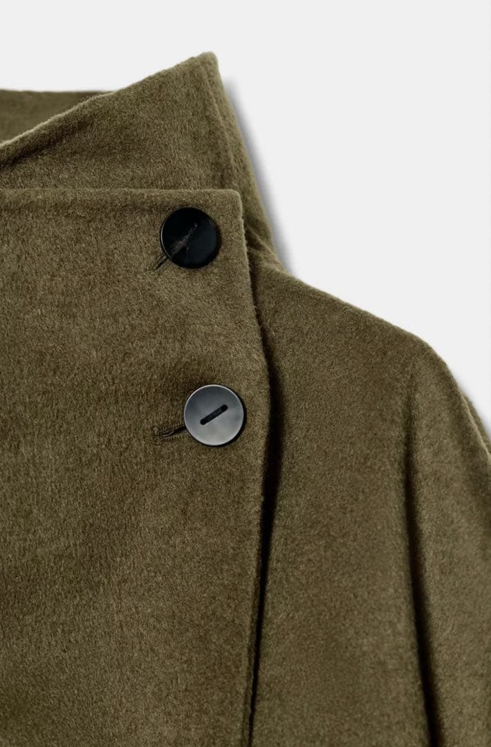 ZARA ザラ　ZW COLLECTIONウールブレンドハイネックコート　完売品