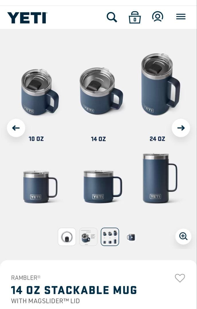 日本未発売YETIイエティ ランブラー14oz マグ2.0ビッグウェーブブルー