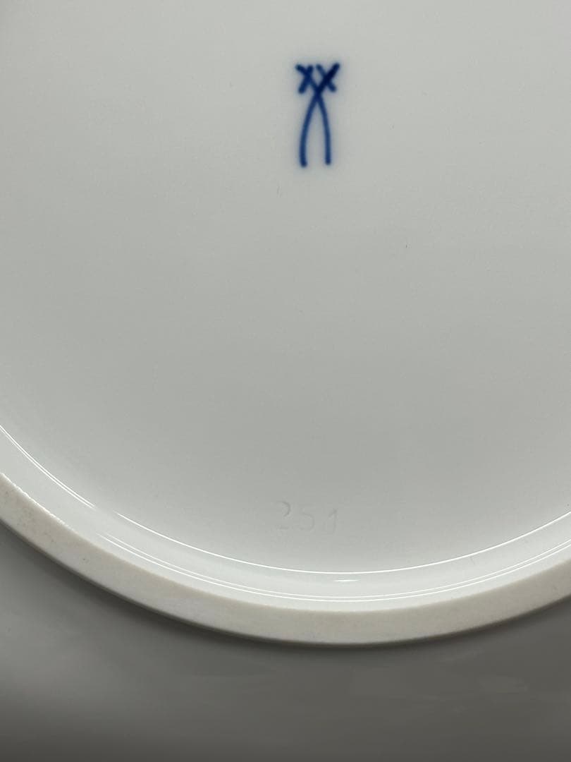 【美品】meissen マイセン　ブルーオニオン　スクエア　23cm ボウル