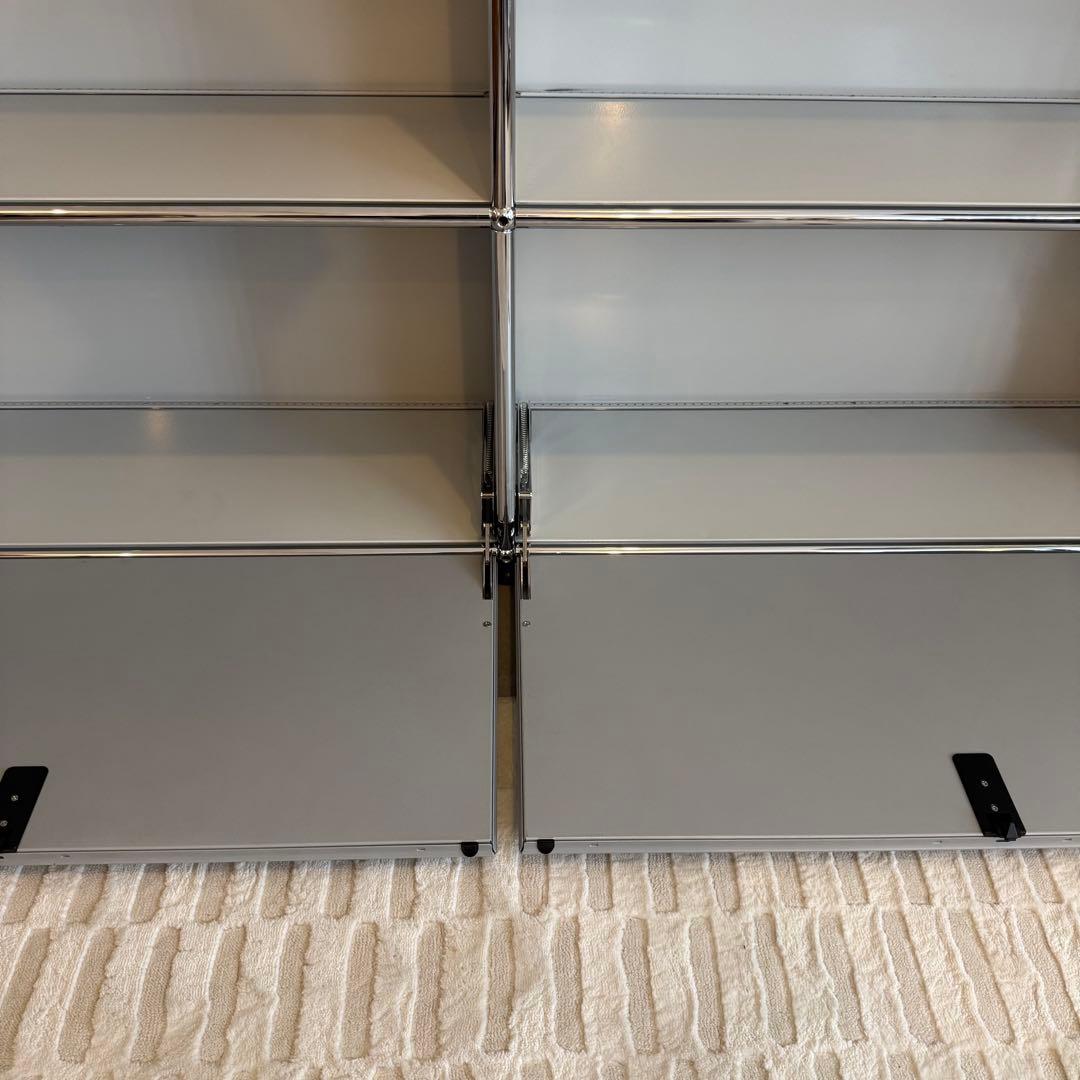 【美品】USMハラー 2列2段 ライトグレー マットグレー 奥行き25