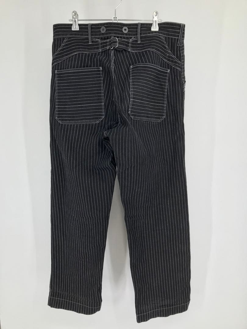 Schott デニムパンツ　34　ブラック　ストライプ
