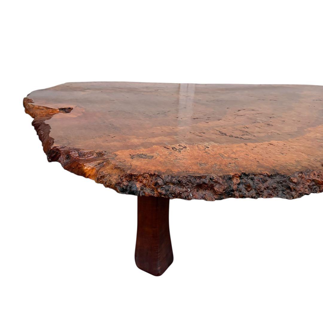 【超希少】高級 花梨 瘤杢 座卓 一枚板 天然木 ローテーブル