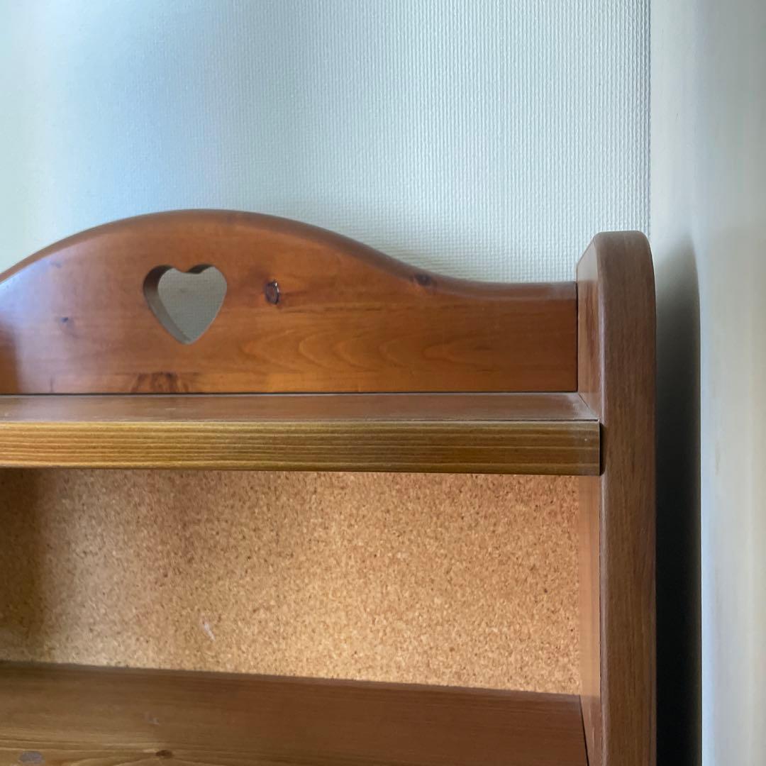 ハート チェスト キャビネット 棚 上部分 北欧 ２個１セット 収納家具