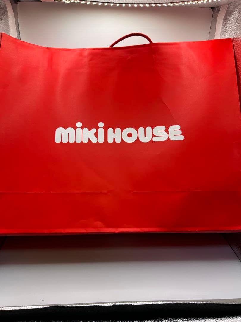 【最終値下】ミキハウス マイクロファーカバーオール ホワイト