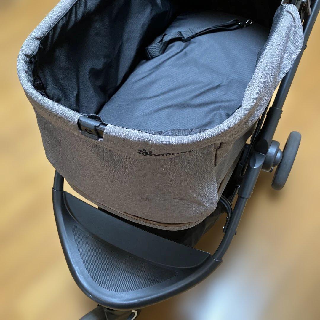 コムペットコンビ ペット用カート ルルテイル　マウナロアブラック×グレージュ