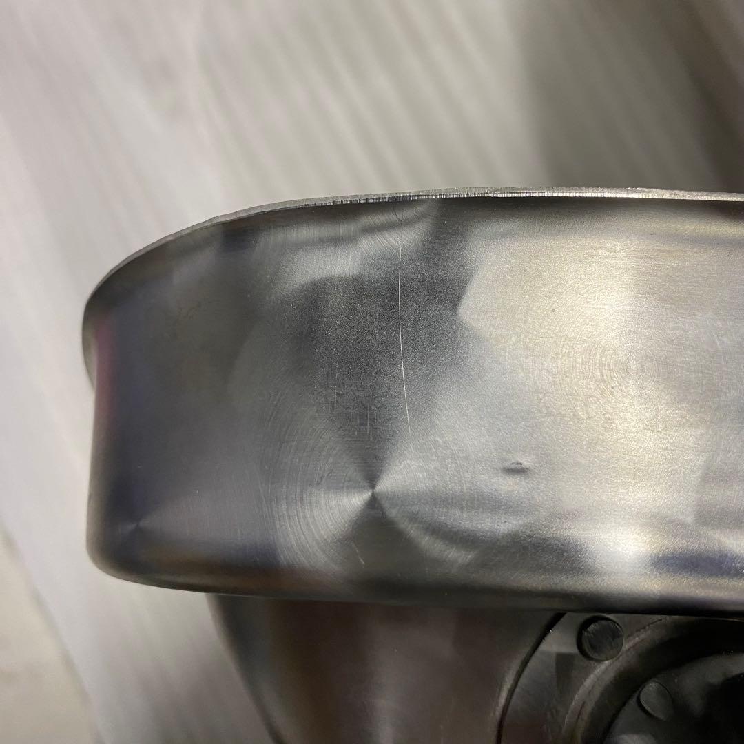 0661 6mm丸棒付き★ステンレス製 五光ミラー ウロコ柄(上)