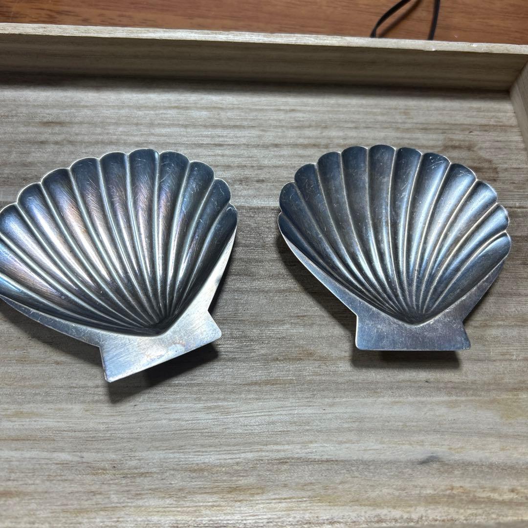 純銀 STERLING 950スターリング K.UYEDA KUTANI 貝殻型