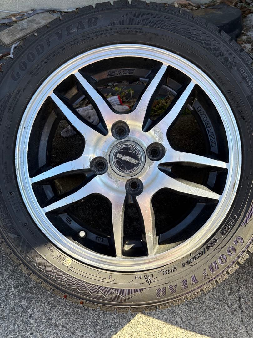ramrod2　ＧＹ　スタッドレスアルミセット　155/65R14 ２本①