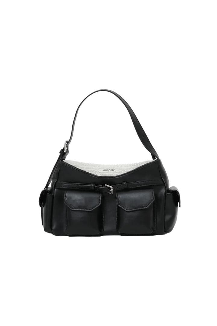 *新品同様品* amly city レイヤードデザインショルダーバッグ