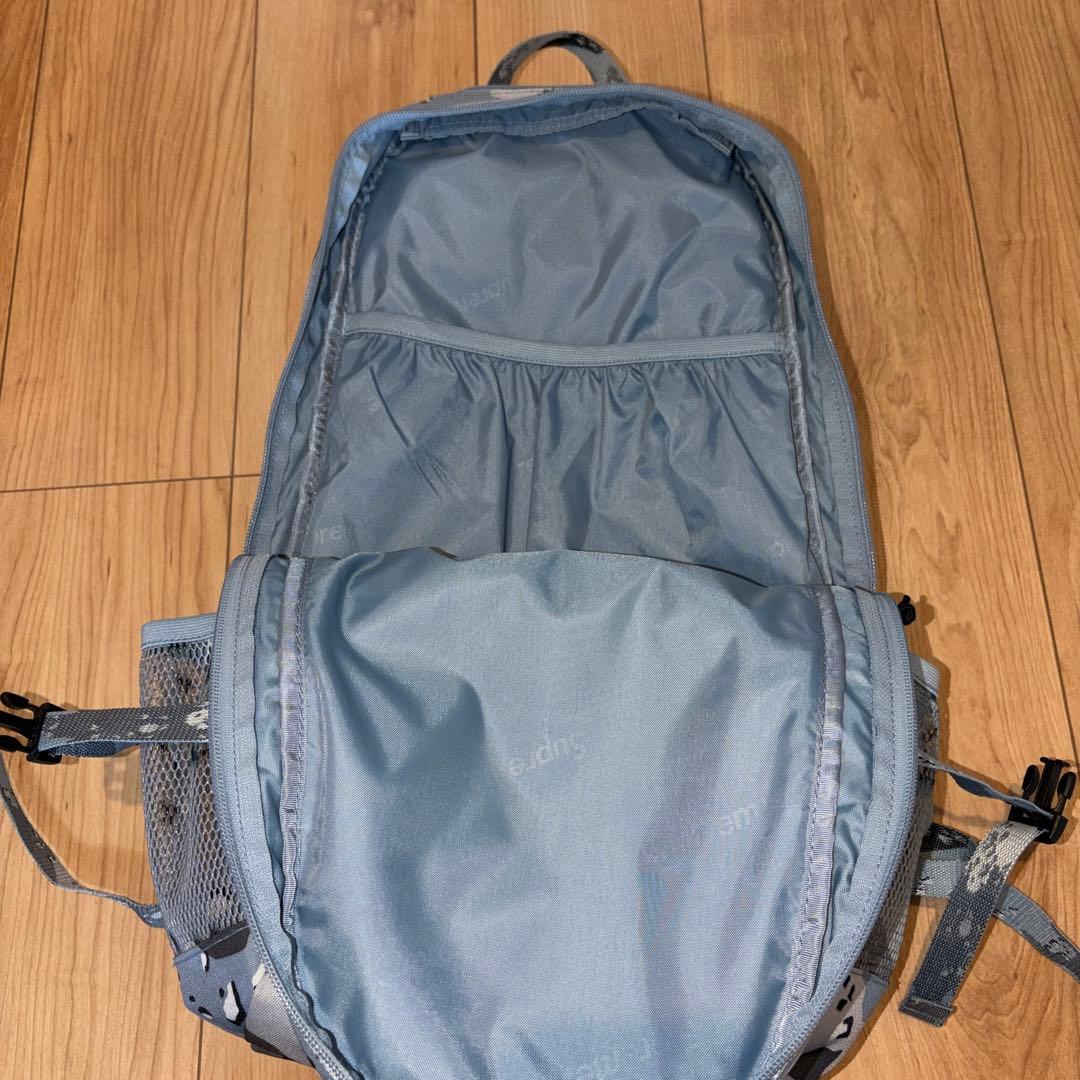 【タグ付き】Supreme メッシュバックパック カモフラ 水色