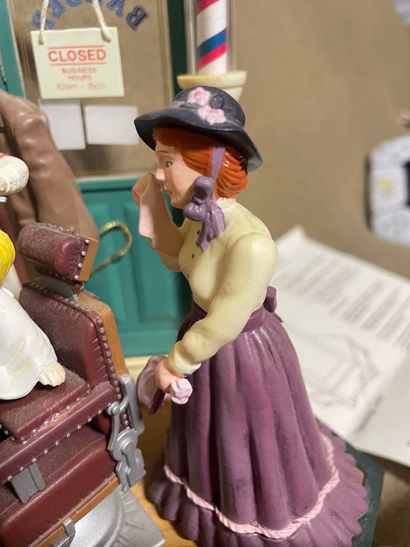 エネスコ　オルゴール　バーバーショップ　床屋さん　enesco