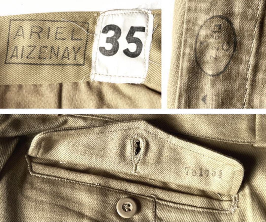 syoya9250ヴィテージ フランス軍M52 チノパン 35