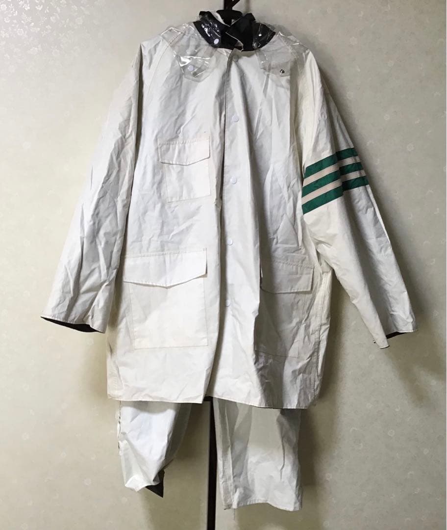 希少　レア　リバーシブル雨カッパ　合羽　収納袋付き