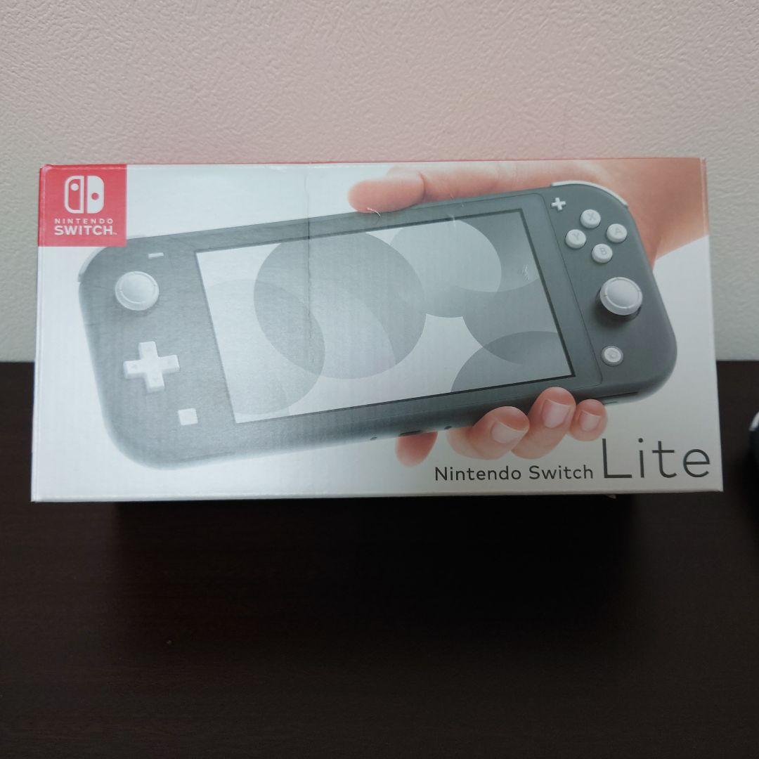 【ほぼ未使用】Switch Lite グレー 本体 +128GB microSD