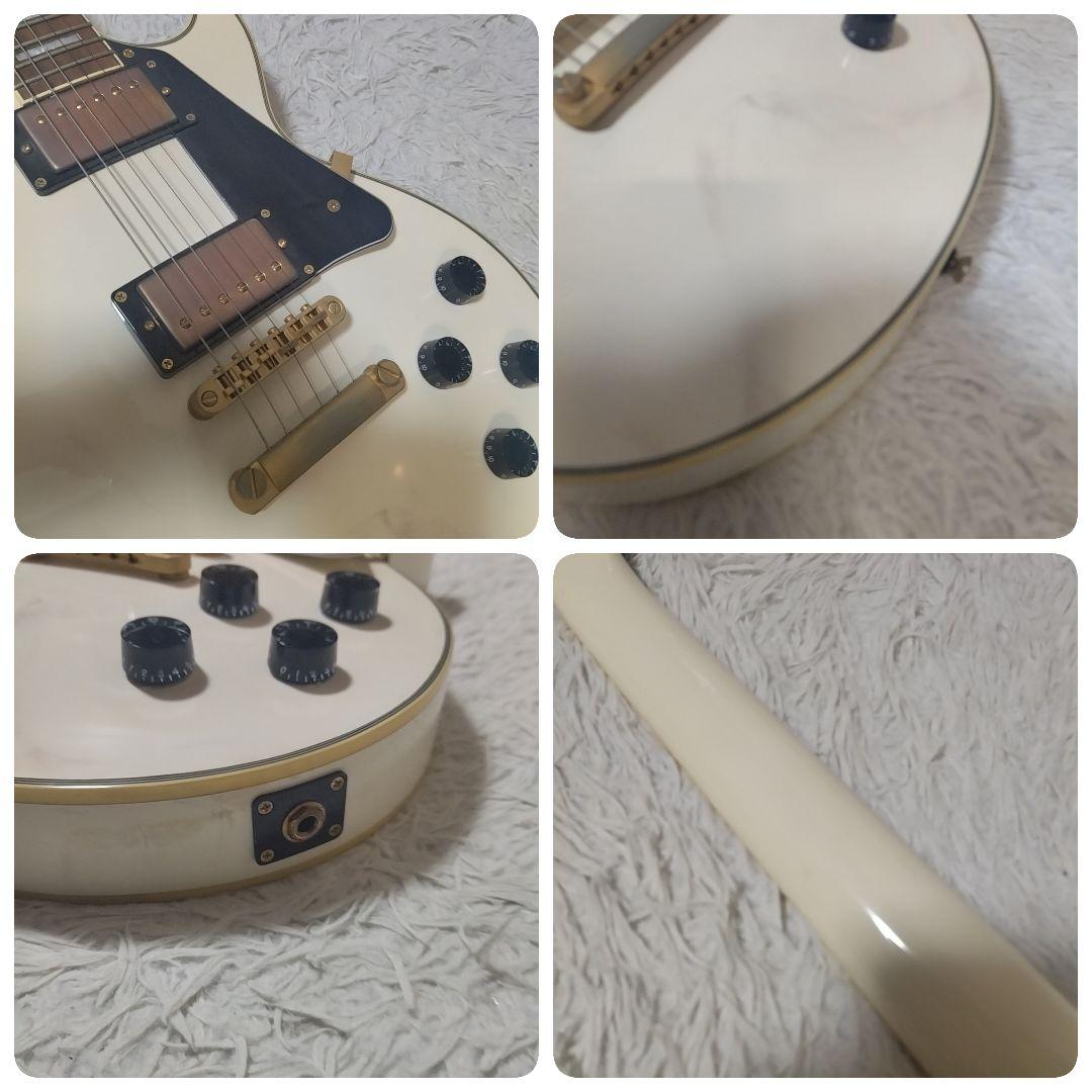 【中古】Blitz　エレキギター　レスポールタイプ　ホワイト　【99】