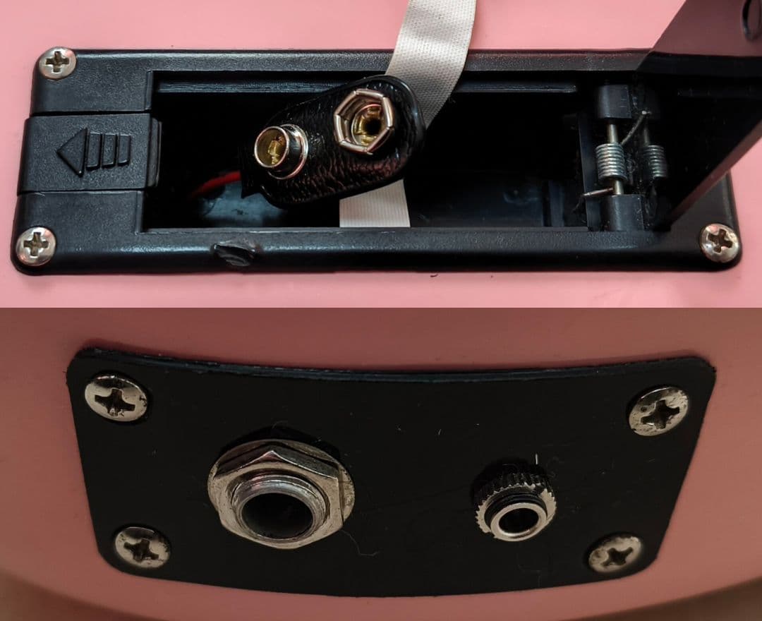 【美品】ZO-3 ピンク アンプ内蔵ミニギター 専用ケース付 ぞーさん