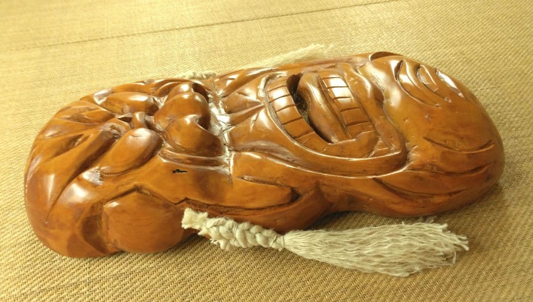 釜神様　かまがみさま　木彫り