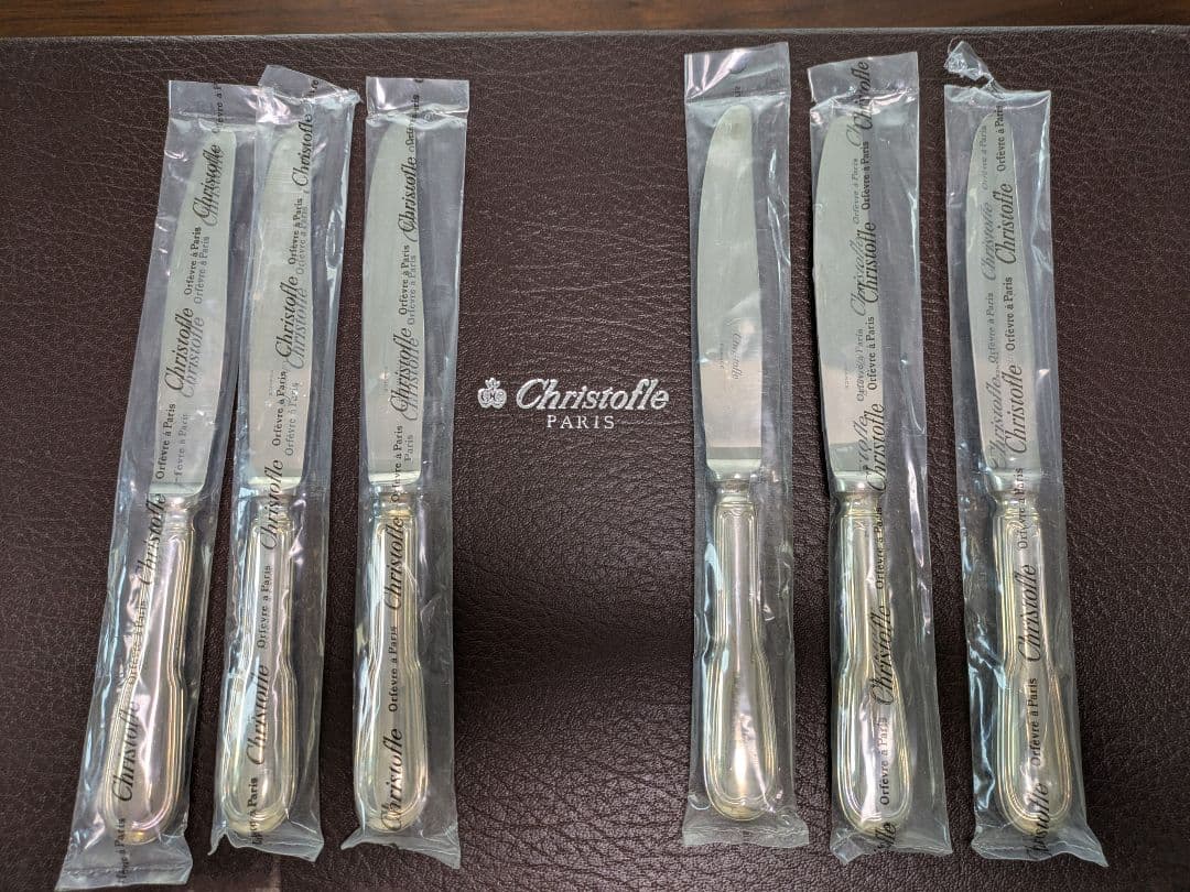【未使用】クリストフル ＿ナイフ＆フォーク （各４本）