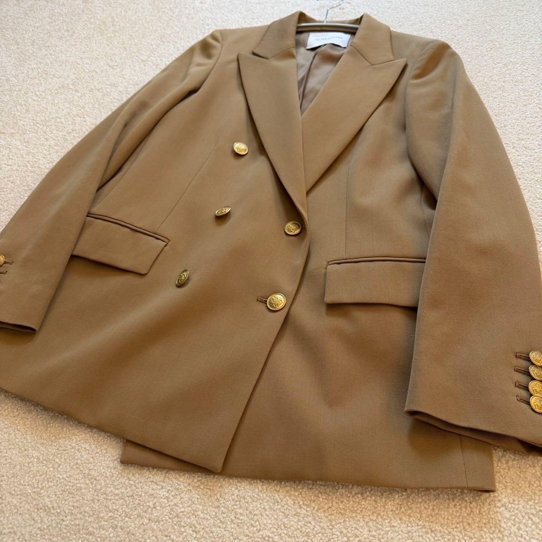 UNITED ARROWS 金ボタン ダブルブレザー ベージュ40